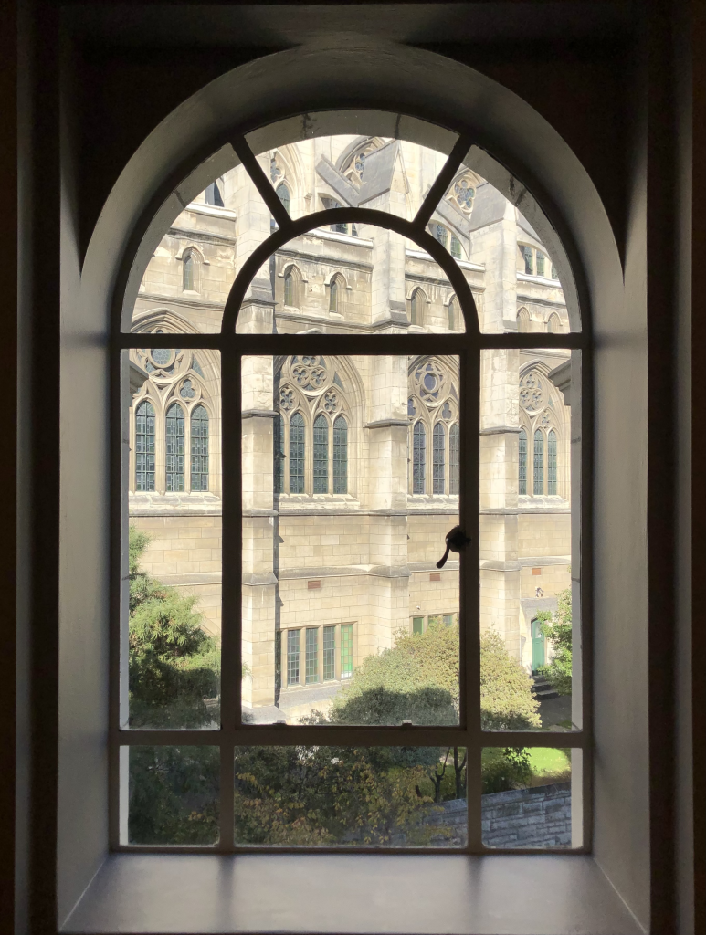 Fullwood Foyer Window view of St paul's Cathedral.